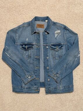 Levi’s Denizen Blue Distressed Denim Jacket